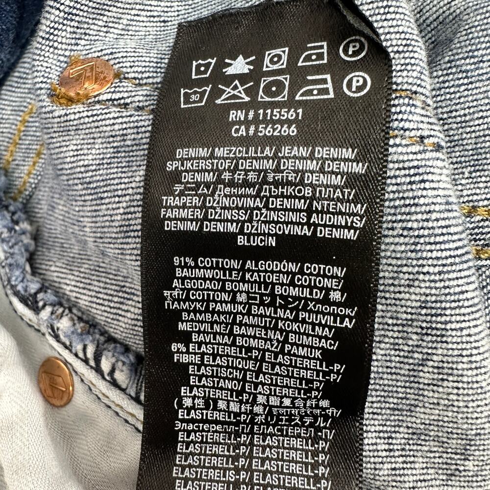 7 For All Mankind Bootcut Jeans Blue Mid Rise WMNS 29 Kimmie Boho Western Y2K - Picture 14 of 14